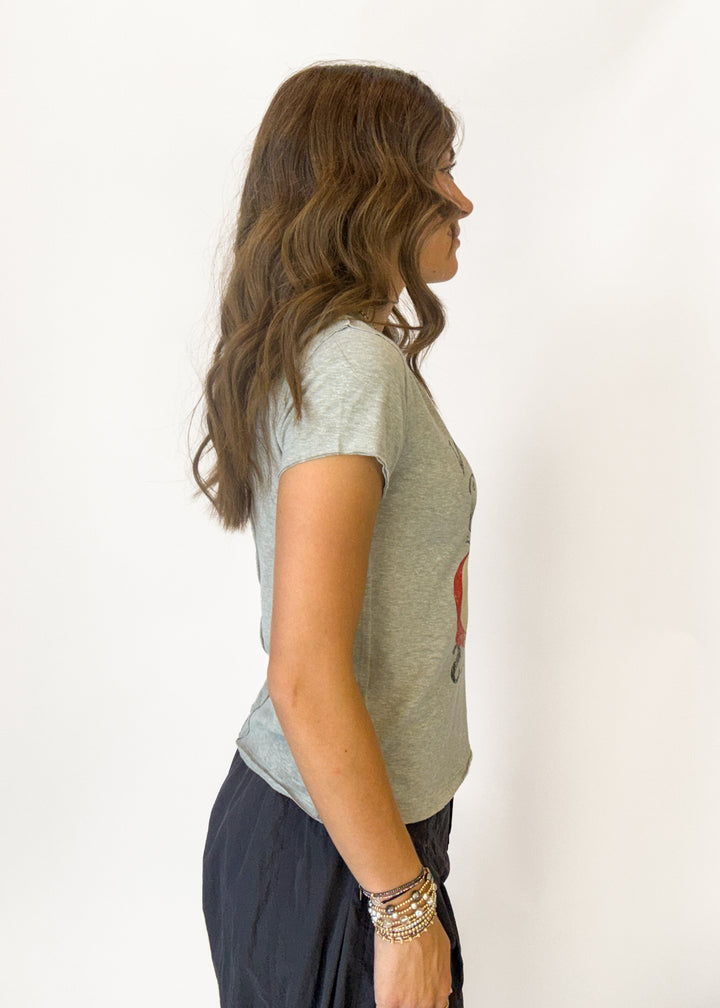 Free People Nova Graphic Tee - Apple Combo