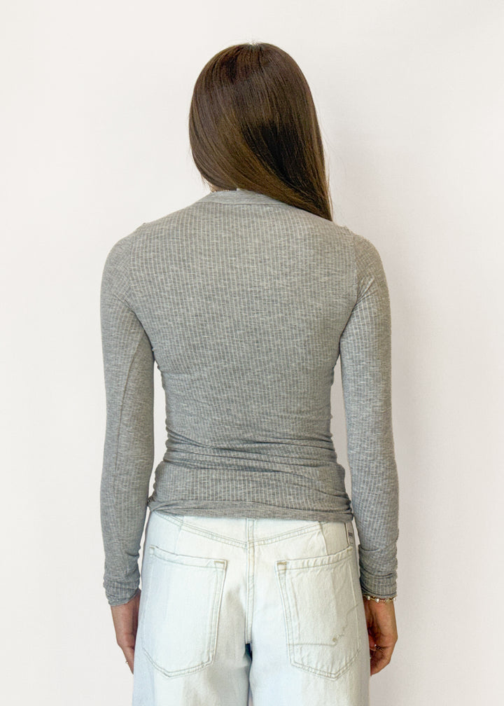 Free People So Soft Seamless Long Sleeve - Heather Grey