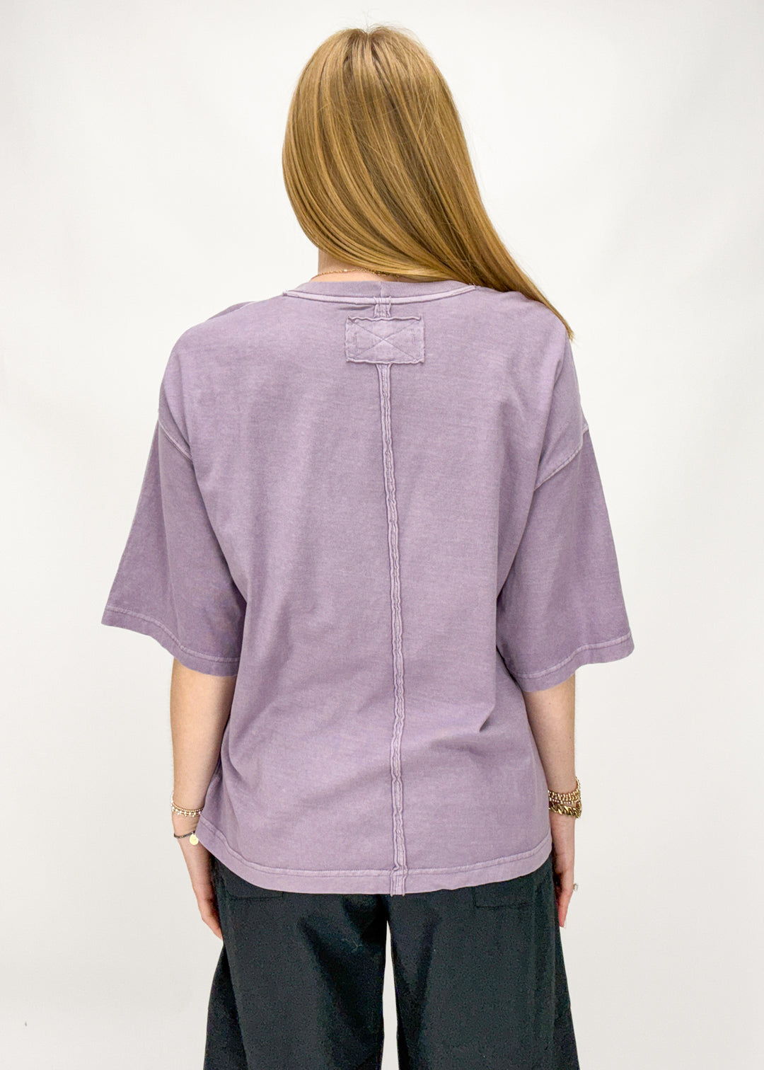 We The Free Perfect Oversized Tee - Plum Ash