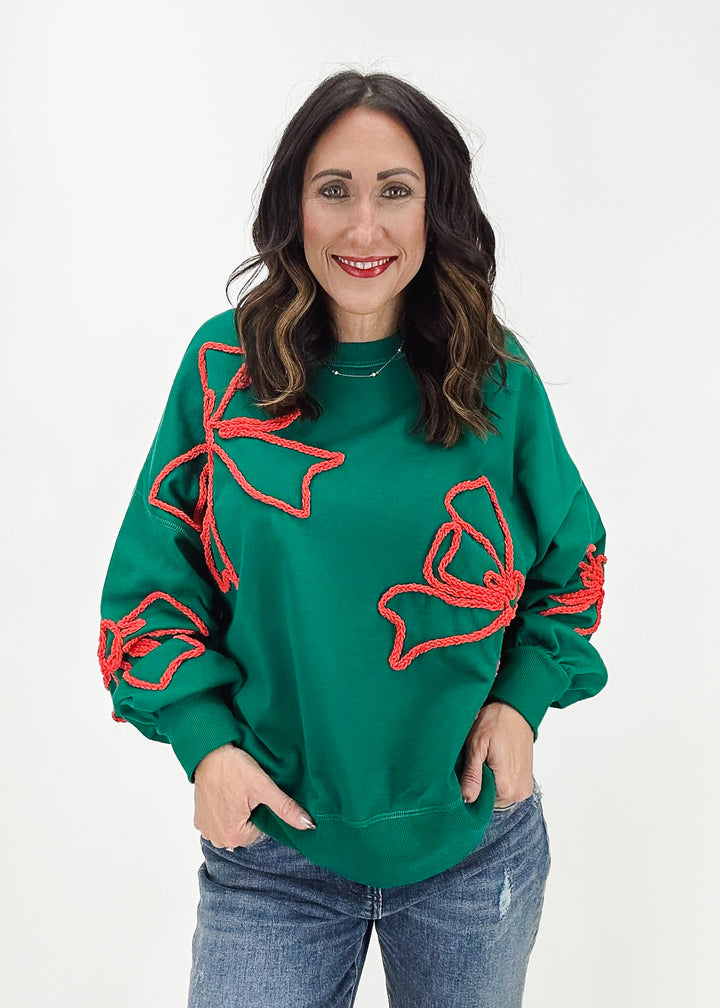 Holiday Ribbon Sweater