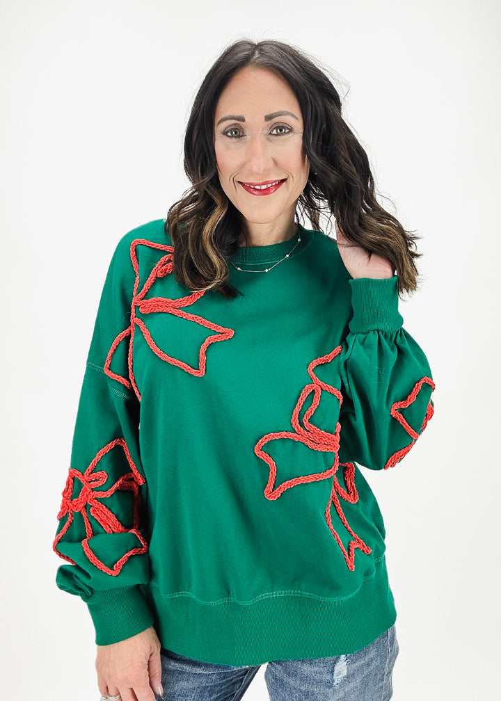 Holiday Ribbon Sweater