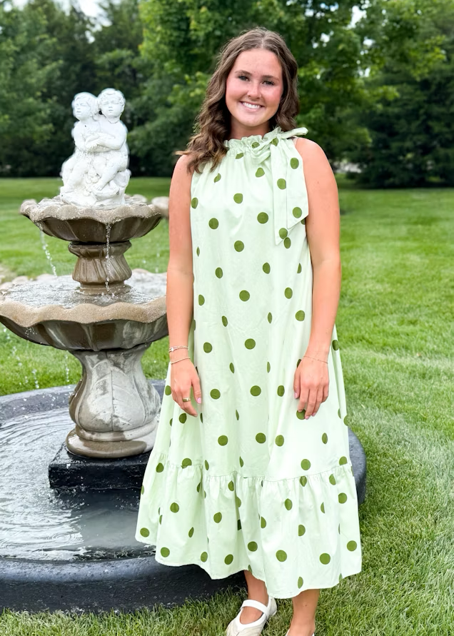 Marie Polka Dot Midi Dress
