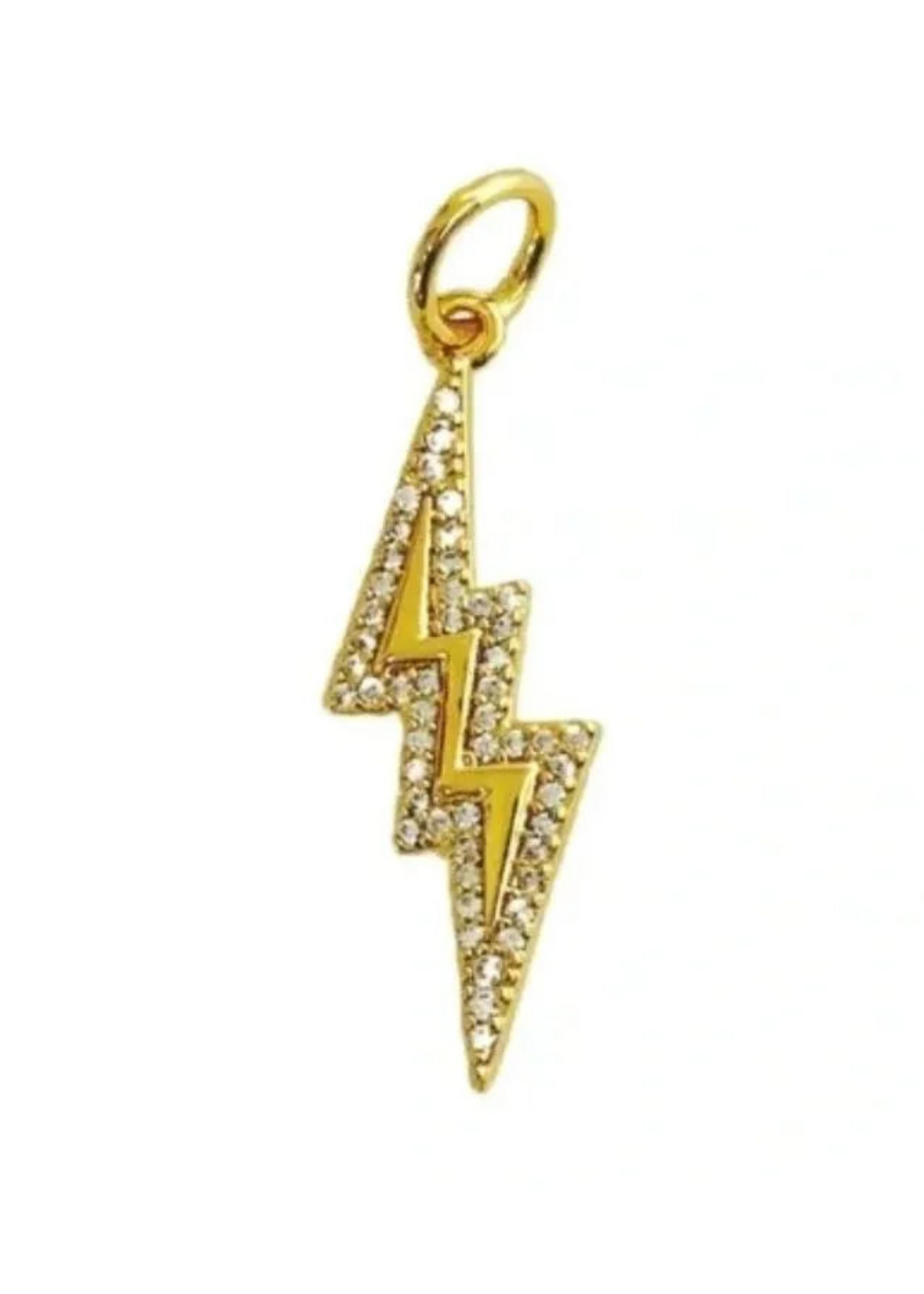 Allison Avery Lightning Bolt Charm - Gold