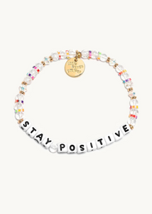 Little Words Project Stay Positive Bead Bracelet
