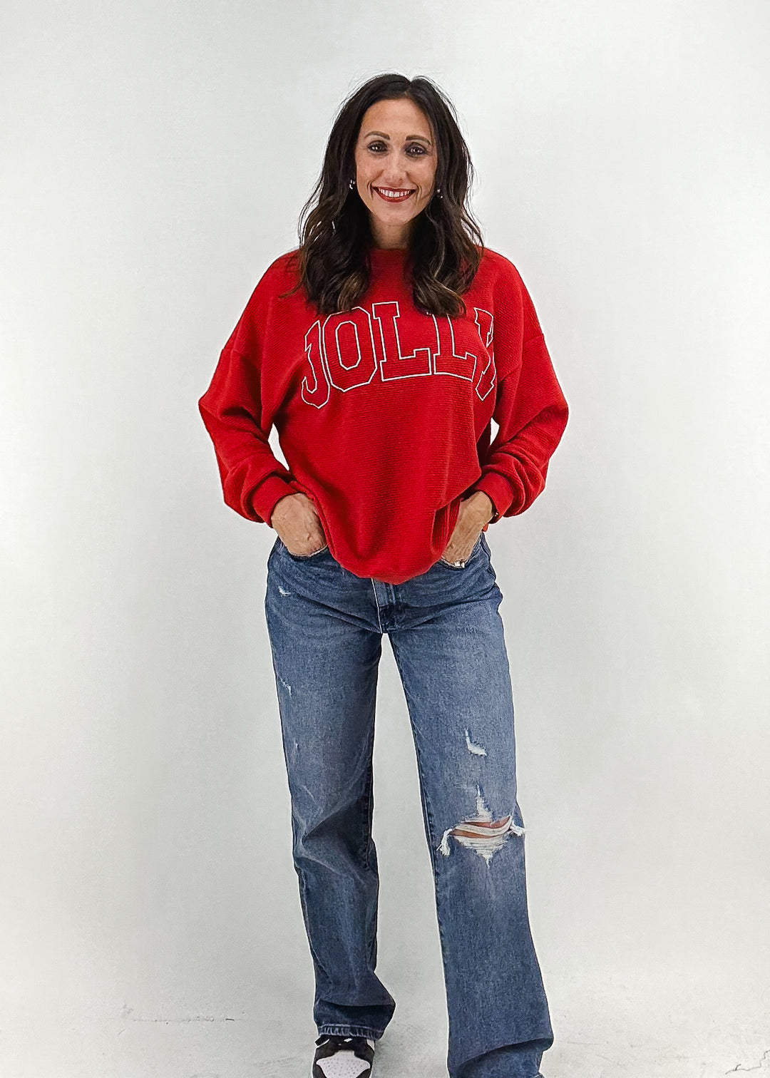 Jolly Cloudy Knit Sweatshirt