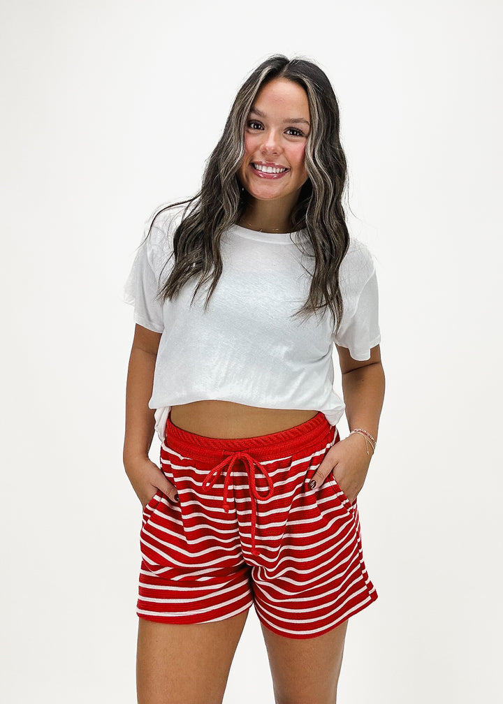 Sailor Cloudy Knit Stripe Shorts