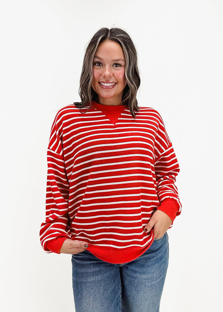 Sailor Cloudy Knit Stripe Sweatshirt