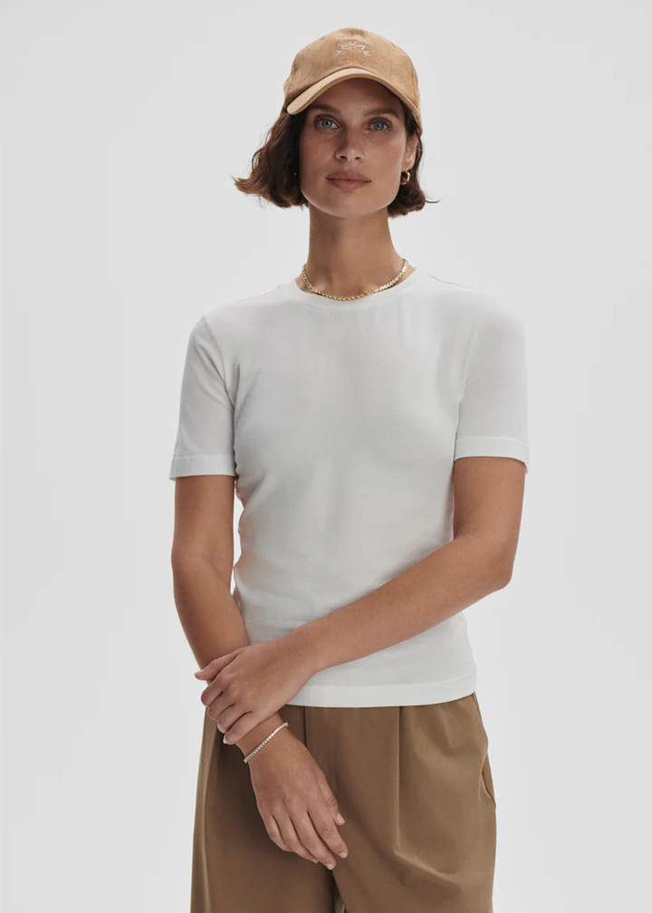 Varley Regina Fitted Tee - White