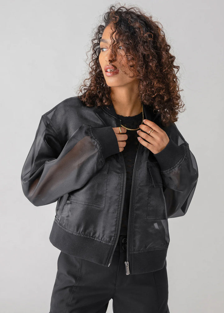 Sanctuary Clothing Skyline Organza Bomber Jacket