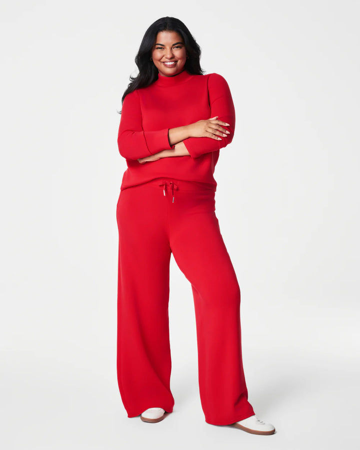 Spanx AirEssentials Mock Pullover - Red