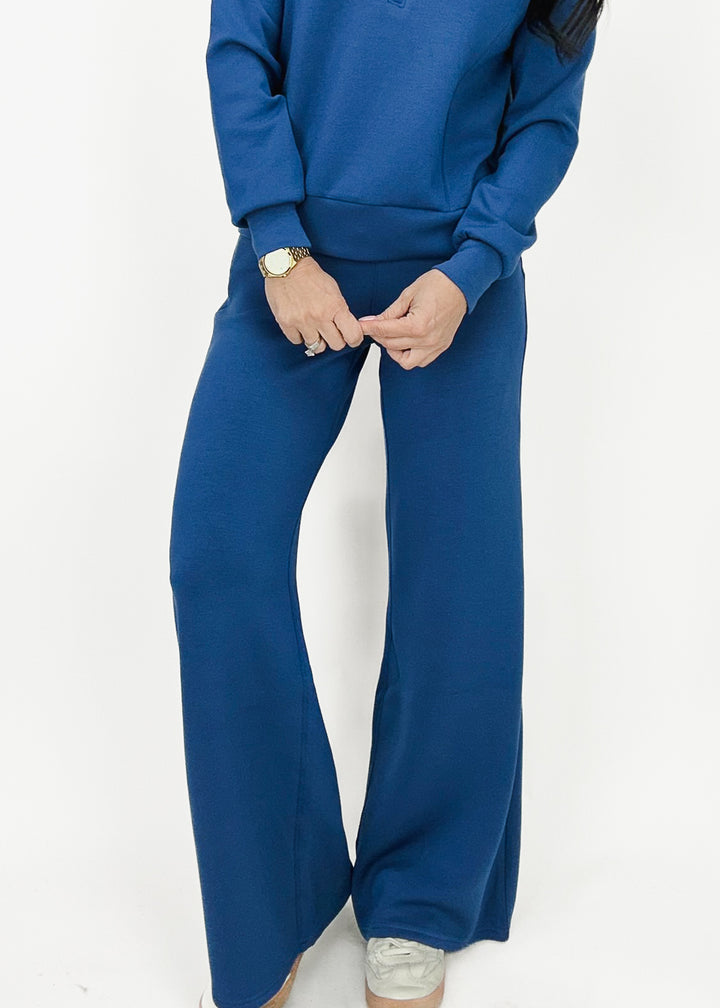 Spanx AirEssentials Wide Leg Pant - Faded Indigo