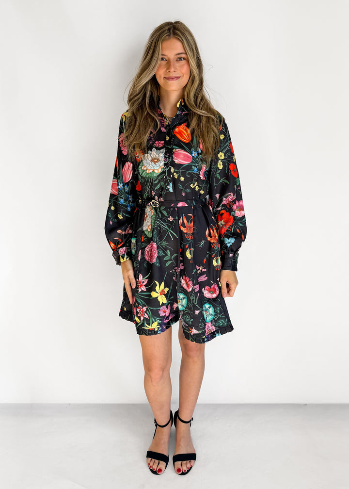 Dylan Floral Tie Mini Dress