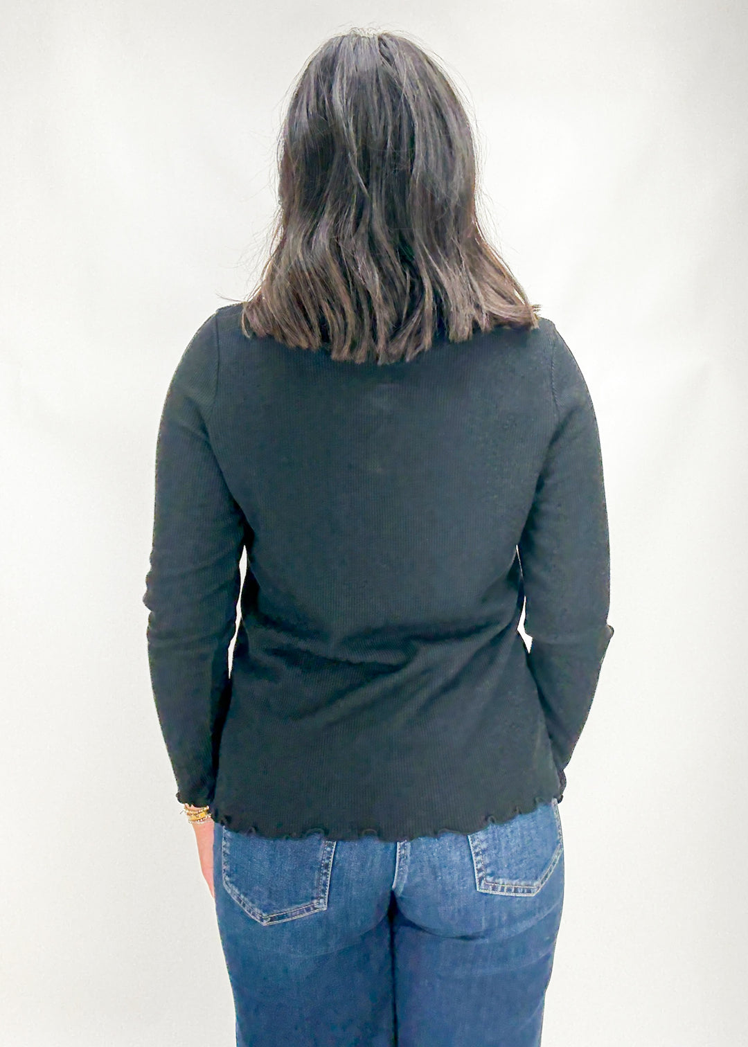 Elizabeth Ribbed Mockneck Top