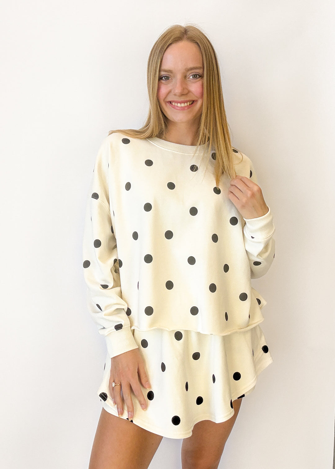Annie Polka Dot Sweatshirt