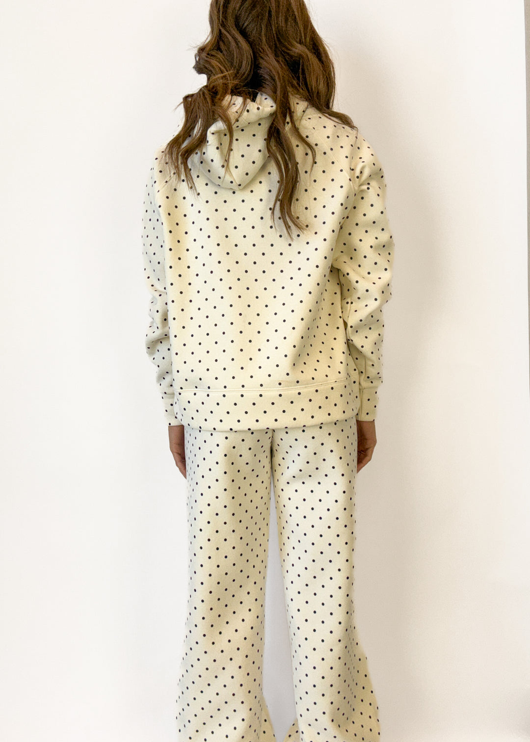 Gemma Polka Dot Sweatsuit - Ivory