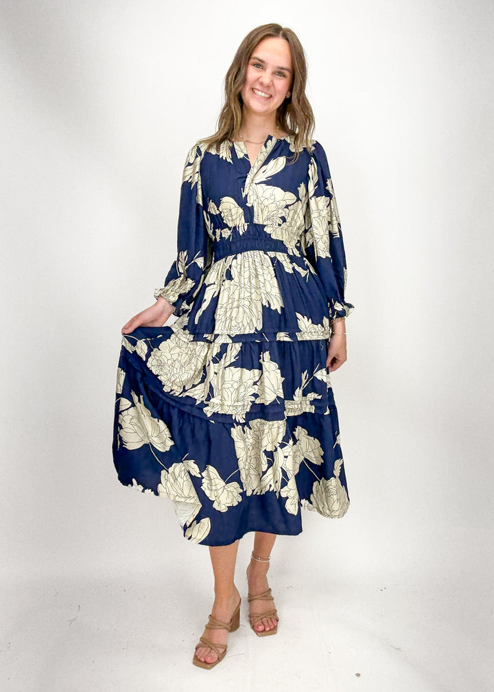 Christina Floral Midi Dress