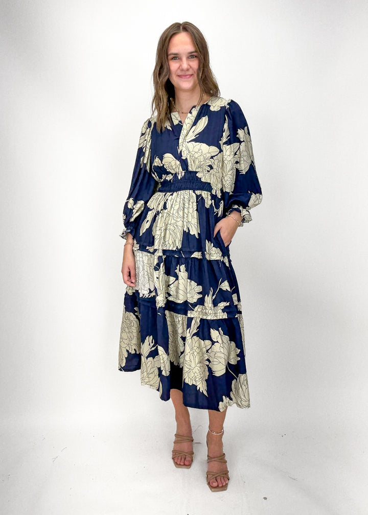 Christina Floral Midi Dress