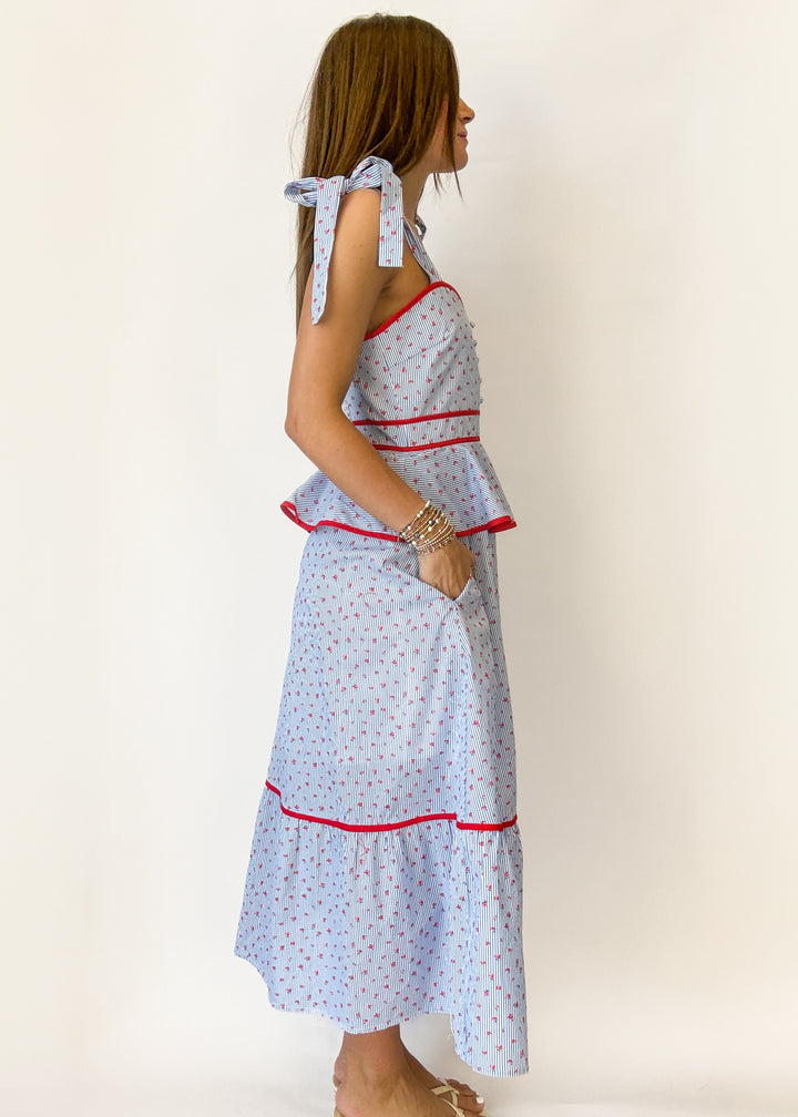 Maya Floral Midi Dress