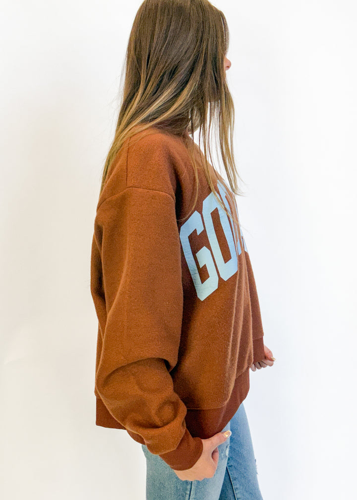Good Day 2-Sided Mock Neck Sweatshirt