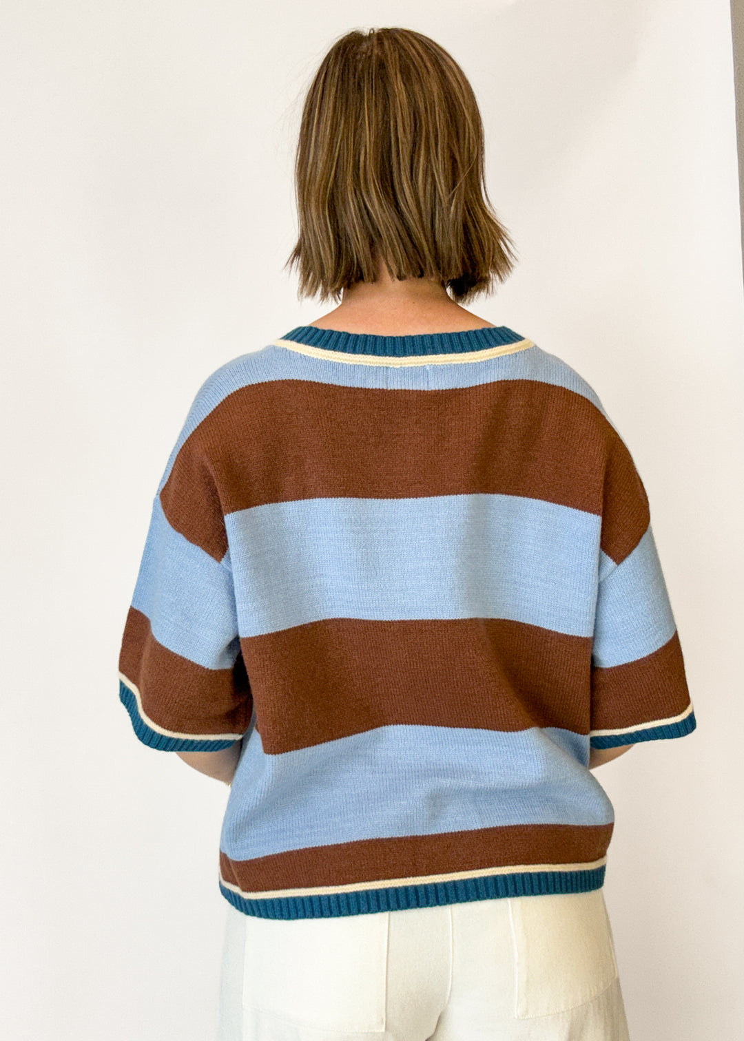 Maggie Striped Sweater Cardigan