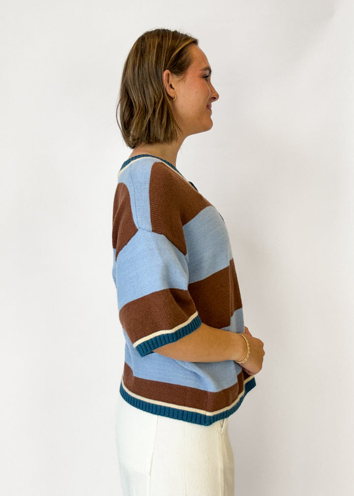 Maggie Striped Sweater Cardigan