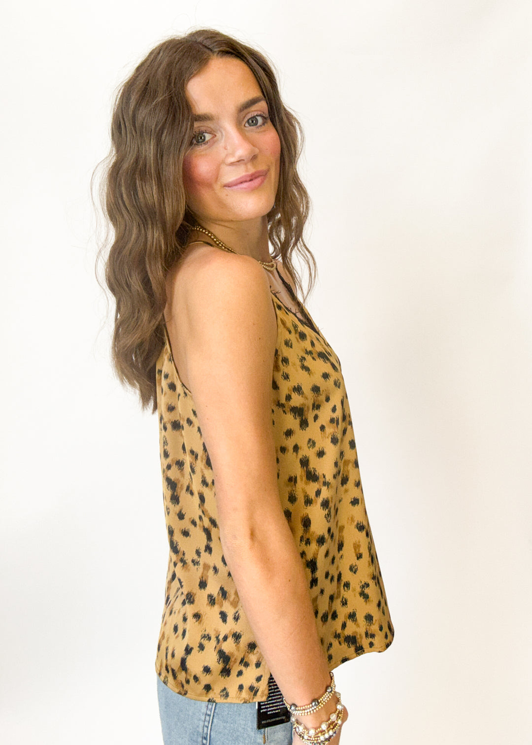 Lottie Leopard Lace Tank