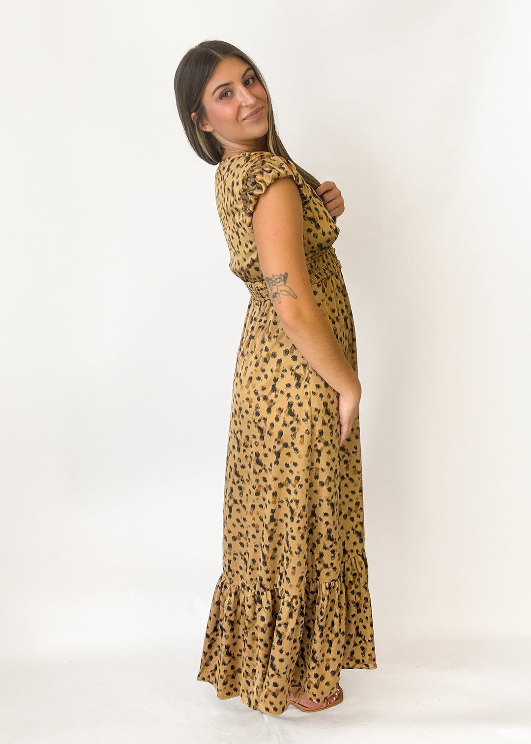 Lola Leopard Maxi Dress