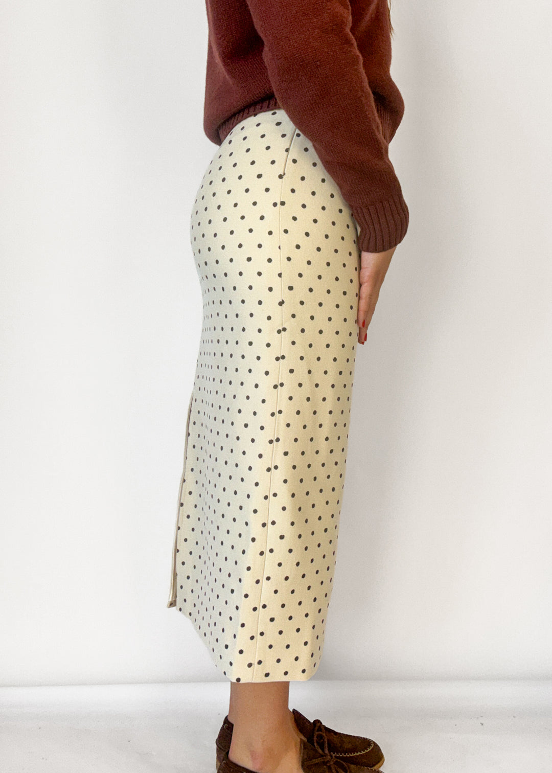 Dakota Polka Dot Midi Skirt