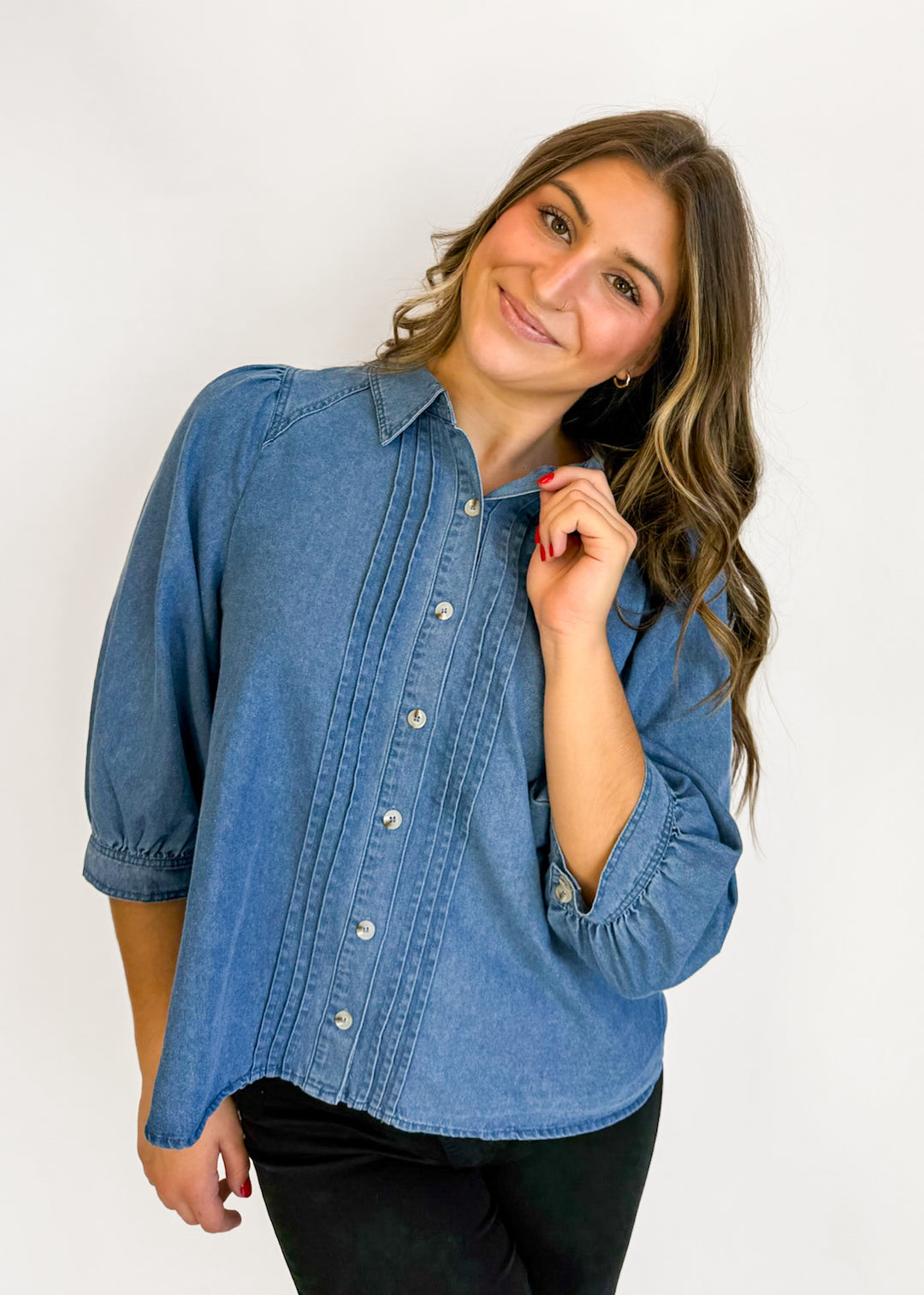 Dylan Denim Top