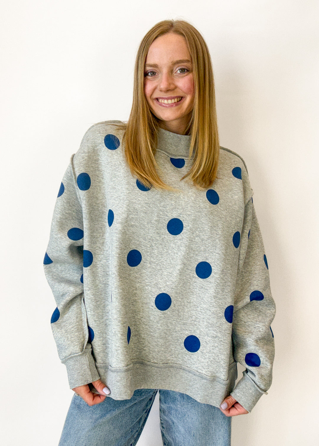WRSHIP 2-Sided Mock Neck Sweatshirt