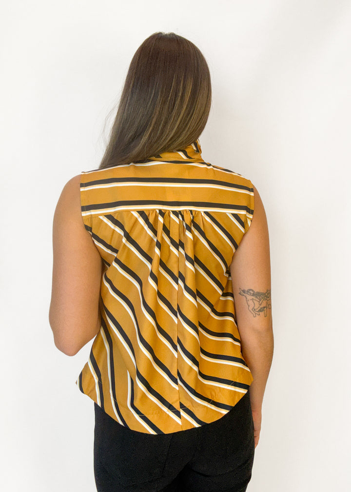 Freida Bow Striped Top