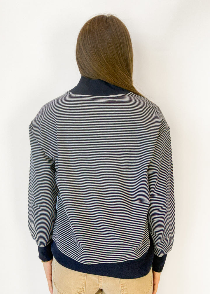 Caraway Striped Quarter-Zip