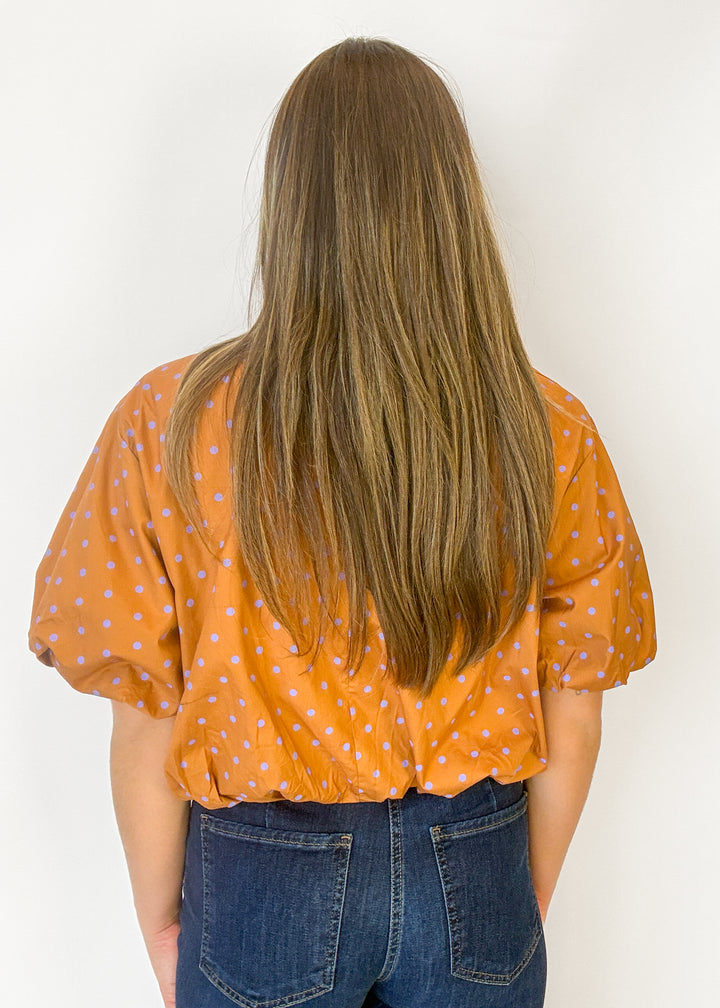Bri Polka Dot Bubble Top