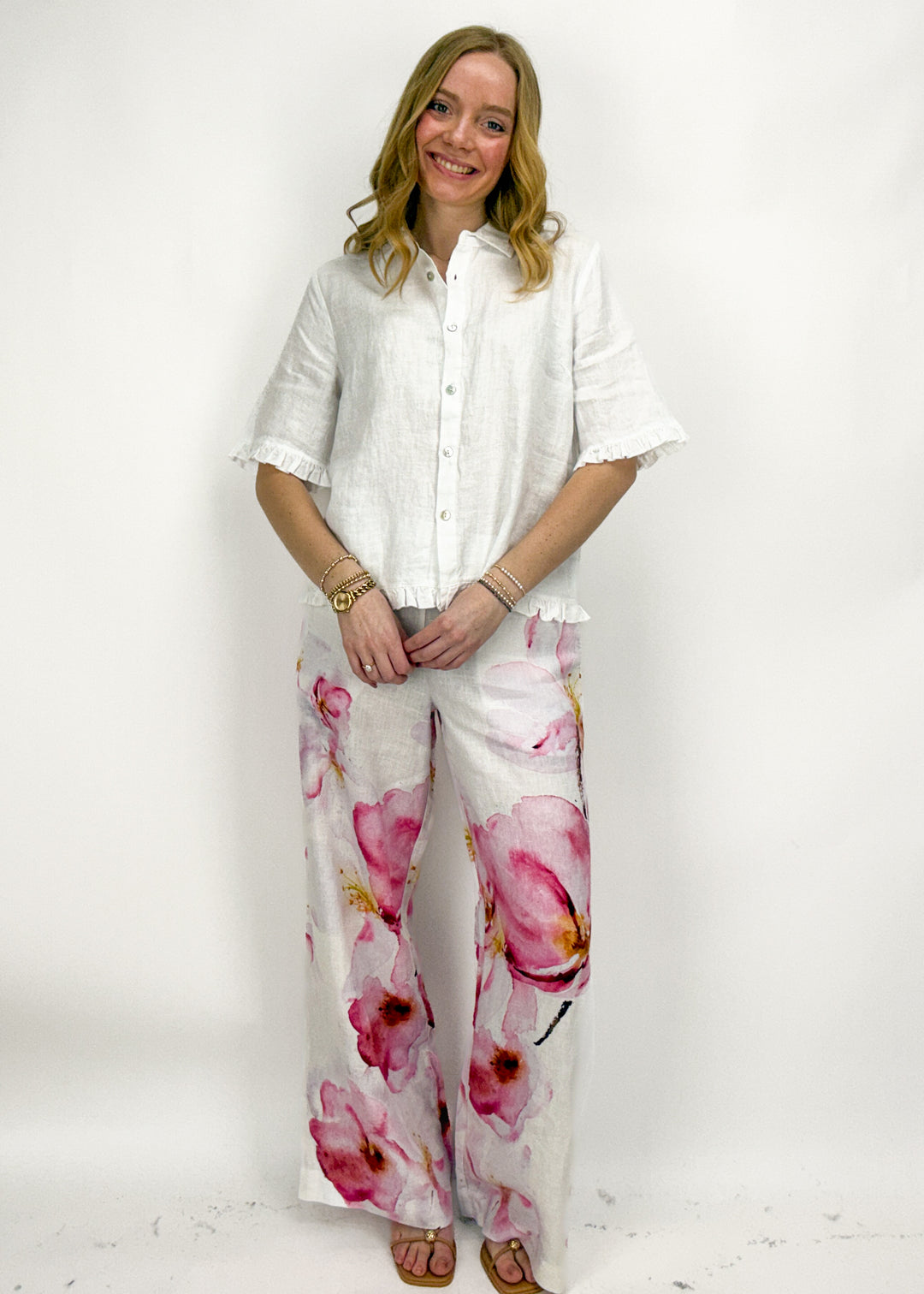 Dolcezza Poppy Floral Pants