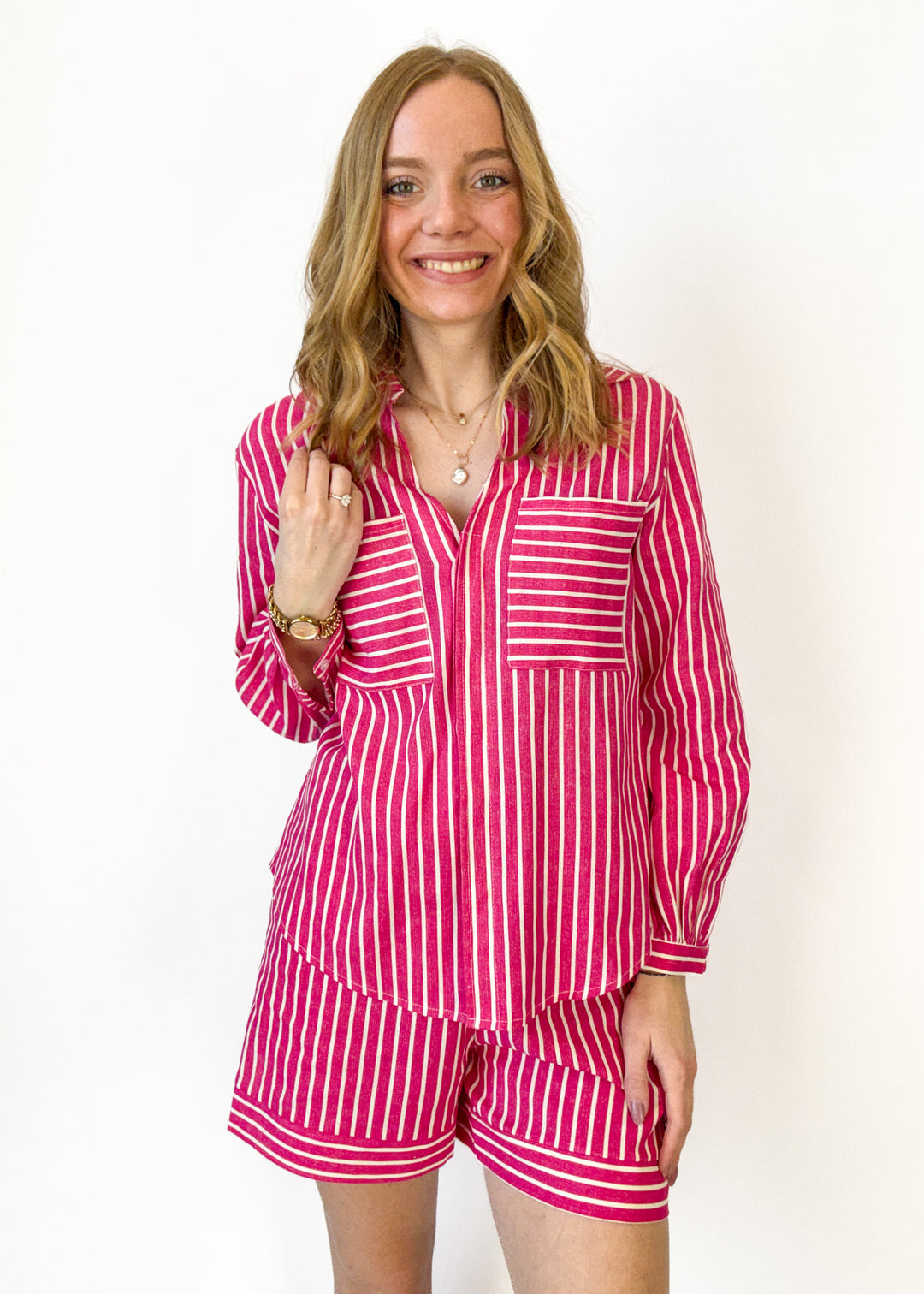 Astrid Jeni Striped Shorts
