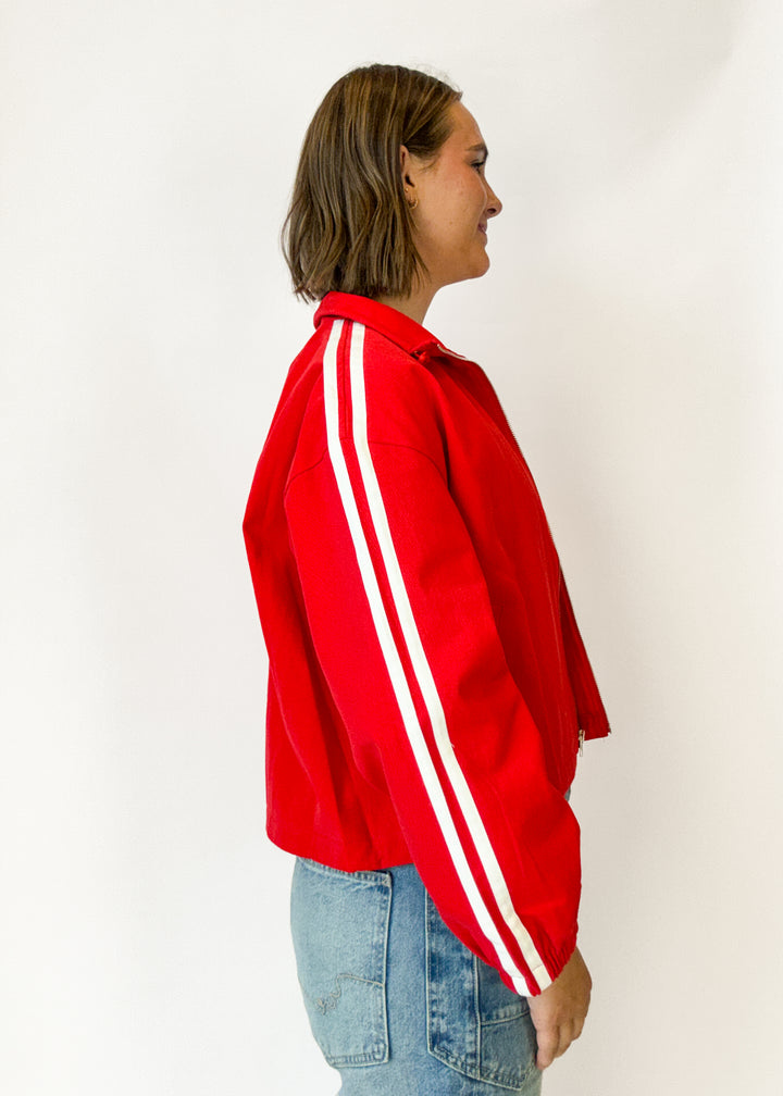 Raquel Striped Athletic Jacket