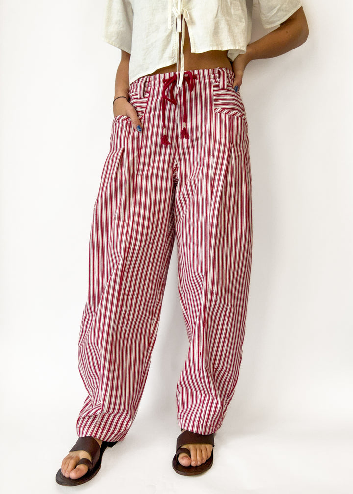 Corbyn Striped Barrel Jeans