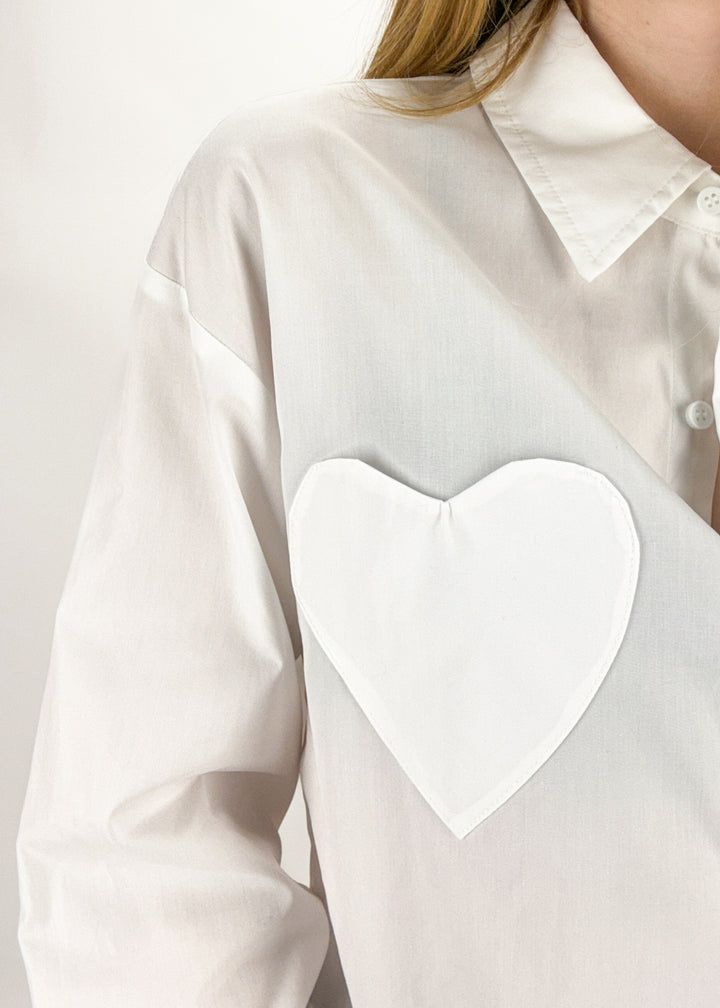 Amor Heart Pocket Button Down
