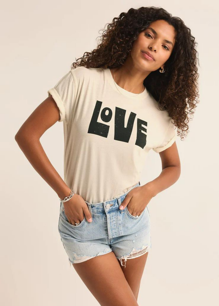 Z Supply Love You Boyfriend Tee