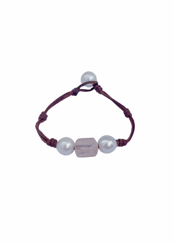 FWB Gemstone Bracelet-Rose Quartz