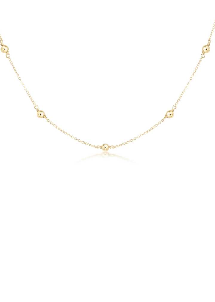 17" Choker Simplicity Chain Gold - Classic 4mm Gold