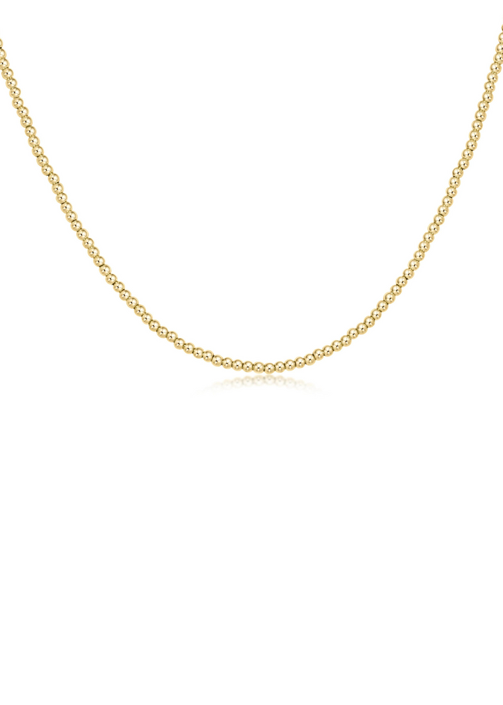 17" Choker Classic Gold 2mm Bead