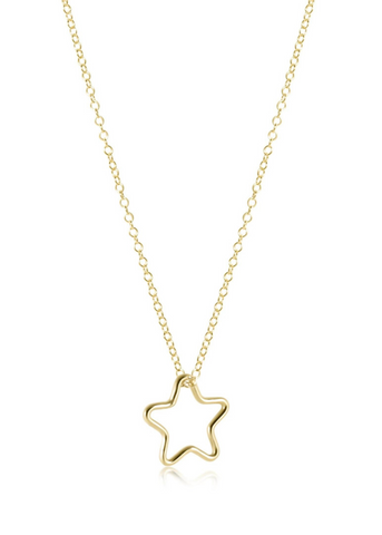 16" Necklace Gold - Star Gold Charm
