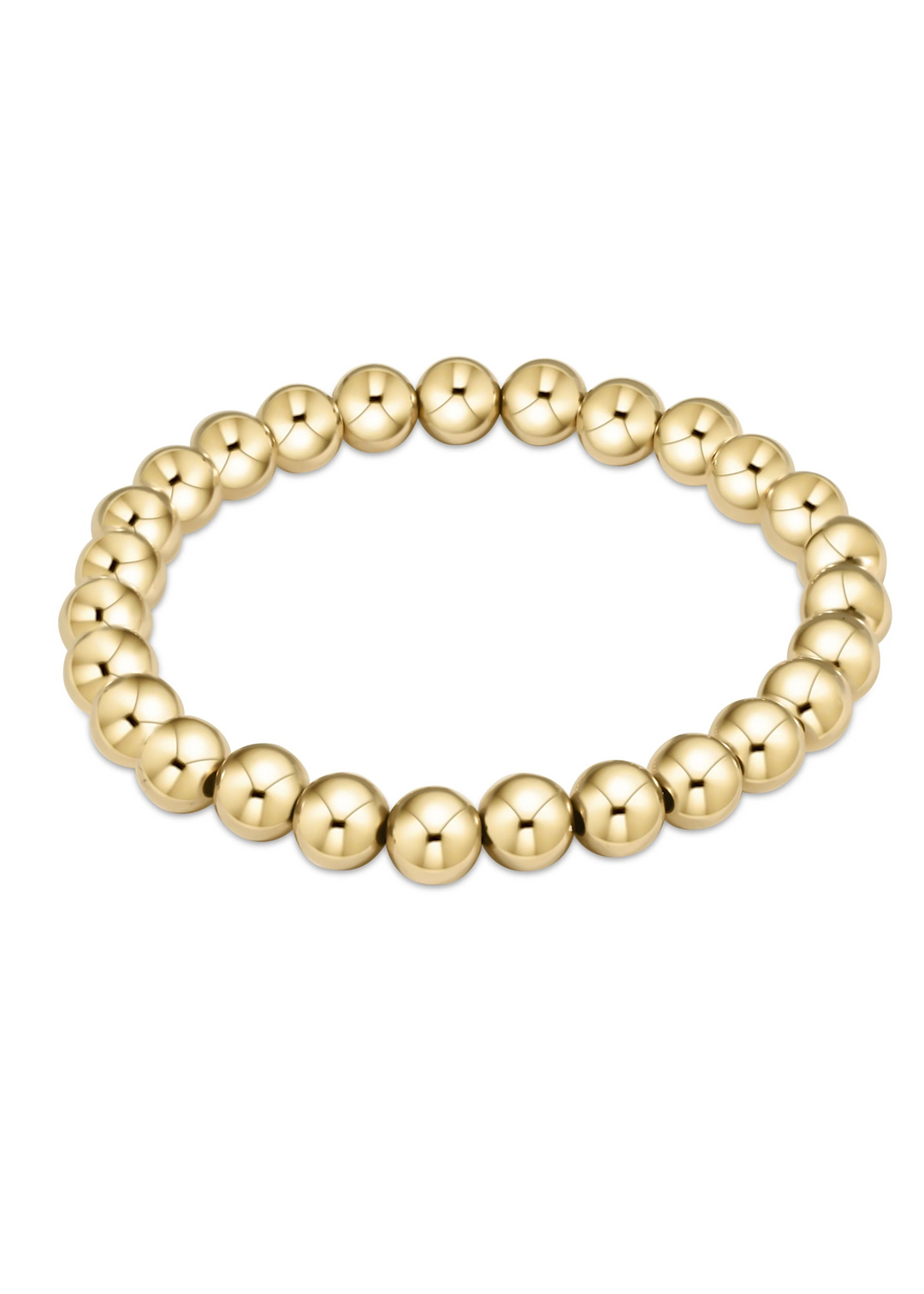 Classic Gold 7mm Bead Bracelet