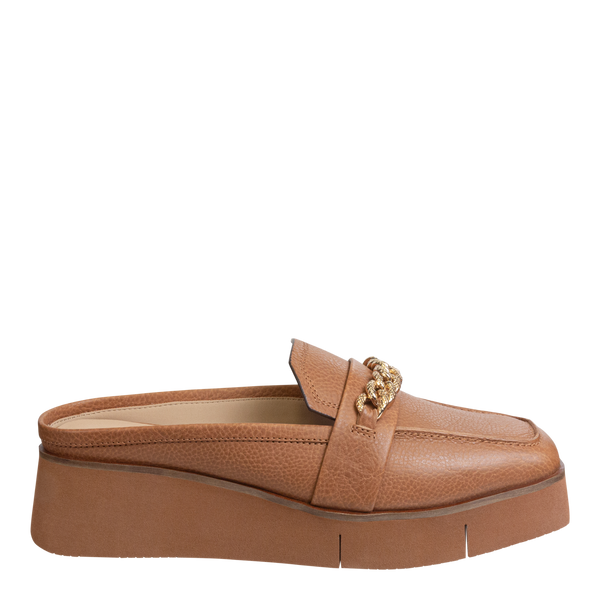 NAKED FEET - ELECT in BROWN Platform Mules